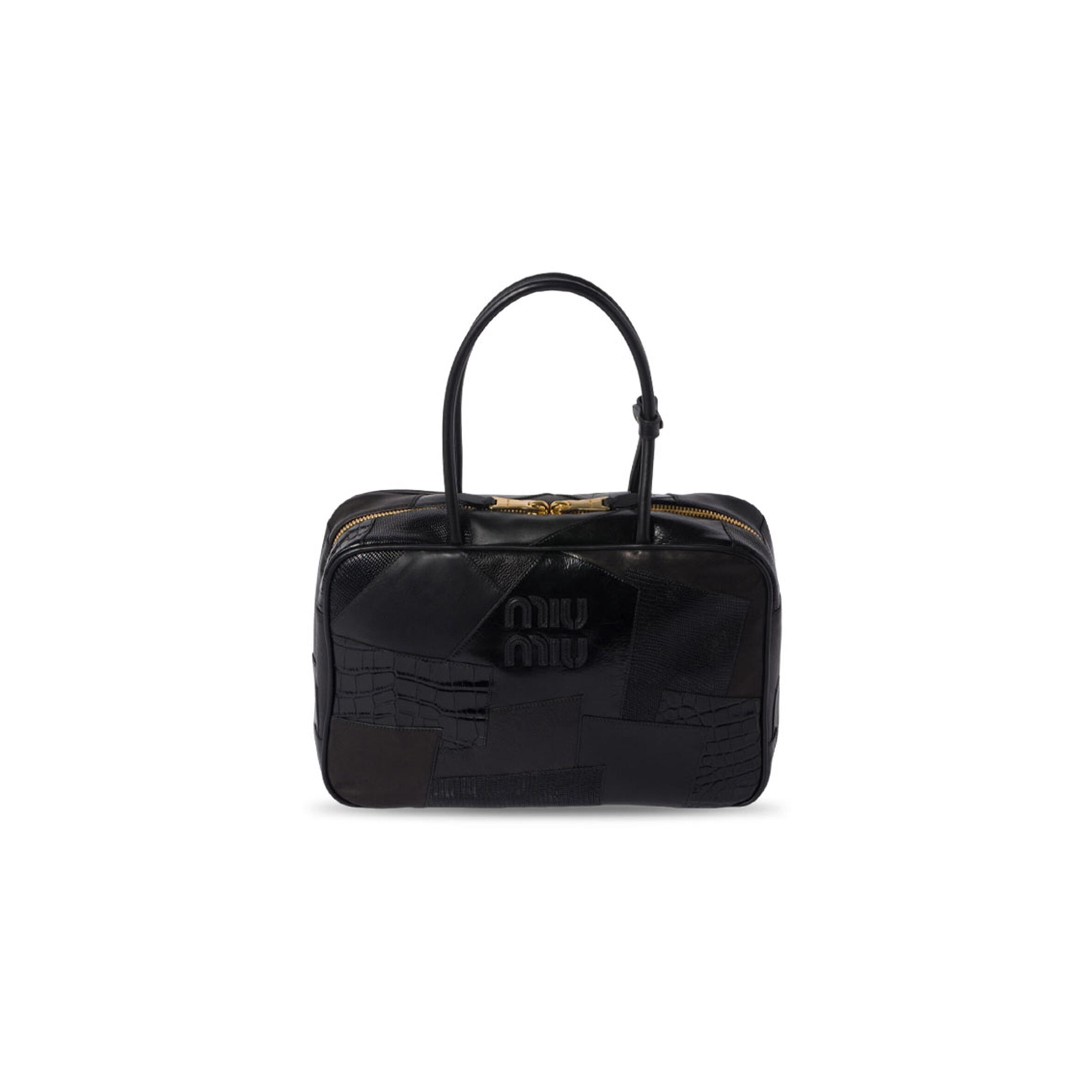 MIU MIU BEAU LEATHER PATCHWORK TOTE 5BB117 (34*21*12cm)